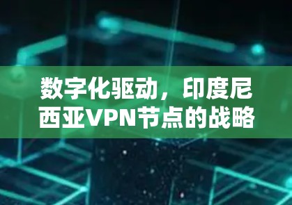 数字化驱动，印度尼西亚VPN节点的战略价值