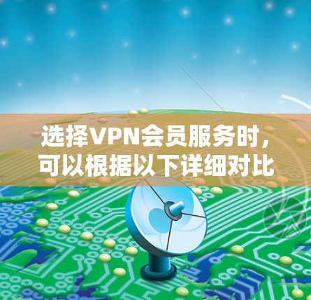选择VPN会员服务时,可以根据以下详细对比和建议来做出最佳选择 选择VPN会员服务时,可以根据以下详细对比和建议来做出最佳选择