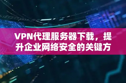 VPN代理服务器下载,提升企业网络安全的关键方案