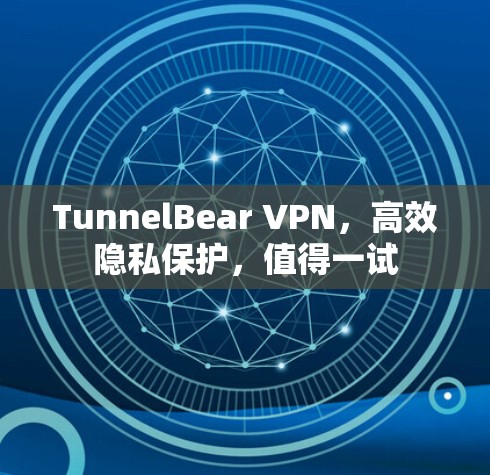 TunnelBear VPN,高效隐私保护,值得一试 TunnelBear VPN,高效隐私保护,值得一试